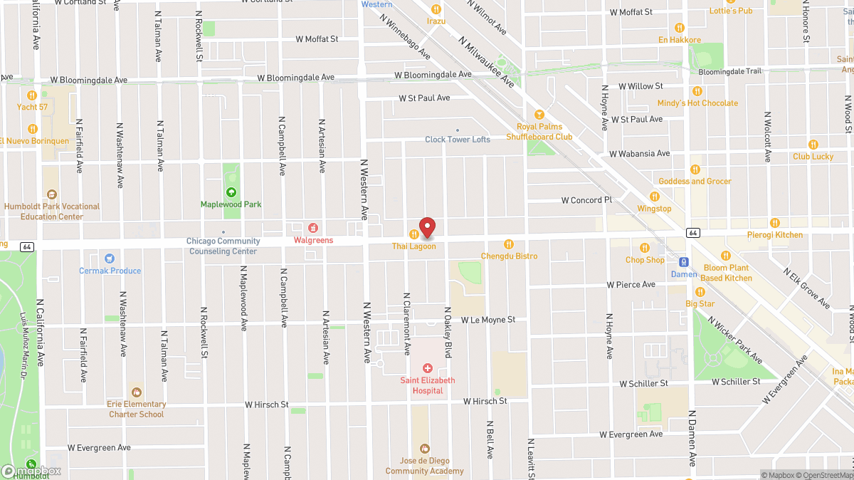 Map of Handlebar in Chicago, IL