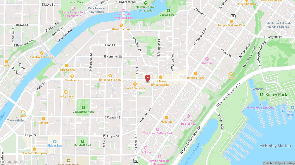 Map of Twisted Plants in Milwaukee, WI