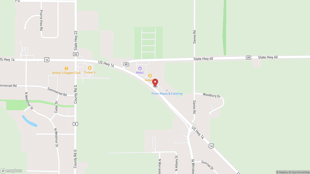 Map of Java Bean Coffee in Spring Green, WI