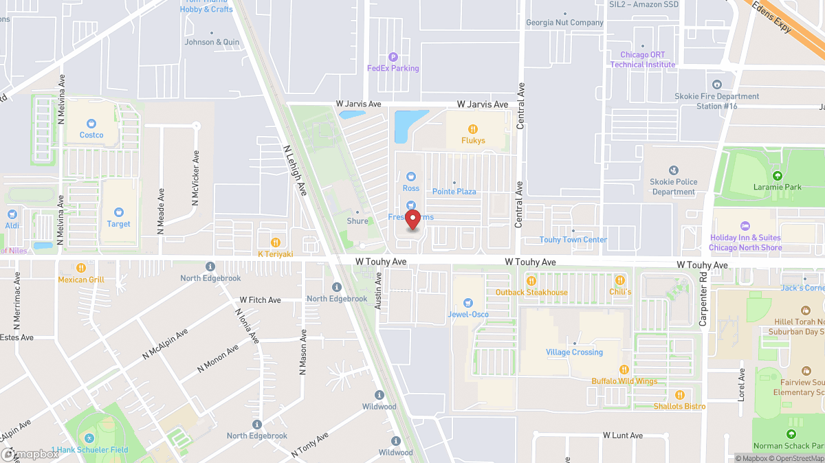 Map of Blaze Pizza in Niles, IL