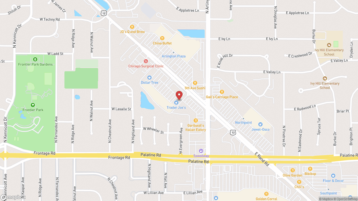Map of Trader Joe's in Arlington Heights, IL